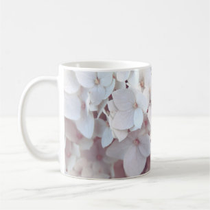 Klassischer Becher Schimmer Rosa Hortensie Floral Kaffeetasse