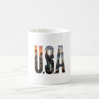 Klassischer Becher, USA-Flaggen-Becher – American Kaffeetasse