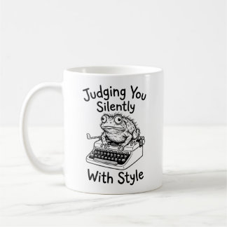 Klassischer Becher - Warty Kröte Beurteilender Hum Kaffeetasse