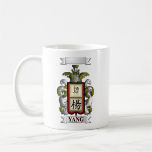 Klassischer Becher Yang Nachname und Schild Kaffeetasse
