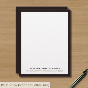 Klassischer Beruflicher Letterhead Briefbogen