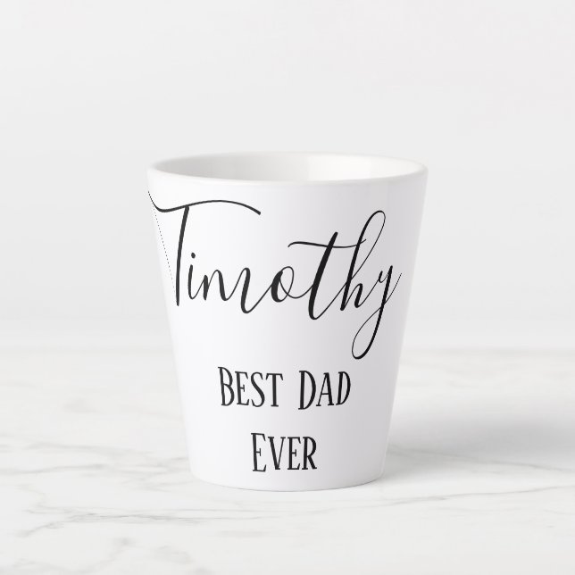 Klassischer bester Vater je Milchtasse (Vorderseite)