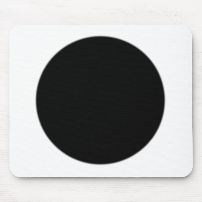 Klassischer Black SpotDot Mousepad (Vorne)