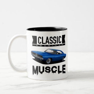 Klassischer blauer Charger Zweifarbige Tasse