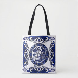 Klassischer blauer Weide-China-Entwurf Tasche