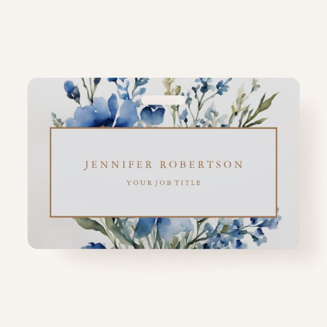 Klassischer Blumenchic, Personalisiert individuell Ausweis (Vorderseite)