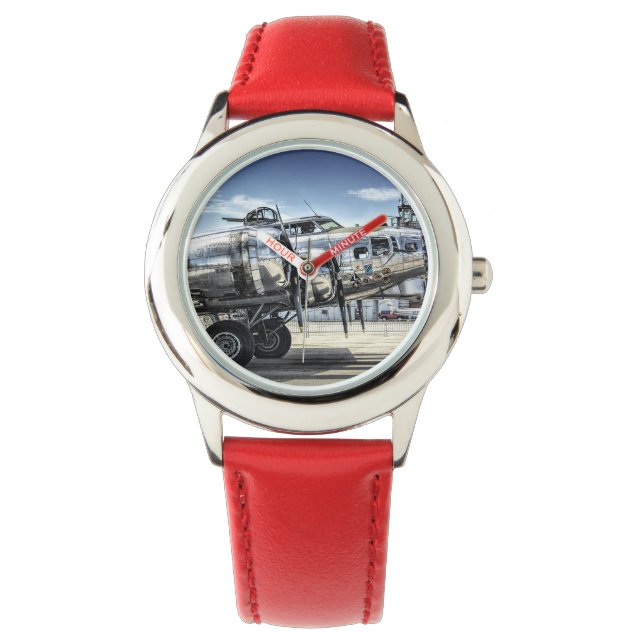 Klassischer Bomber der Serie B-17 Armbanduhr (Vorderseite)