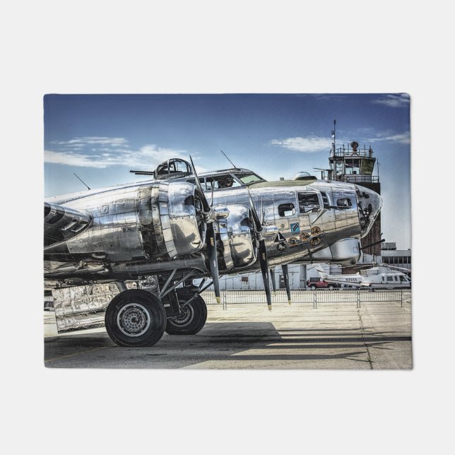 Klassischer Bomber der Serie B-17 Fußmatte (Vorderseite)
