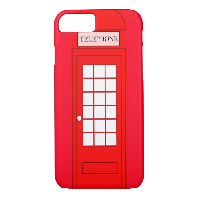 Klassischer britischer roter Telefonzelle iPhone 7 Case-Mate iPhone Hülle (Rückseite)