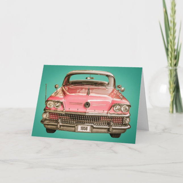 Klassischer Buick 1958 Car Karte (Vorderseite)