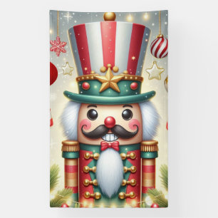 Klassischer, bunter, skurriler Weihnachtsknacker Banner