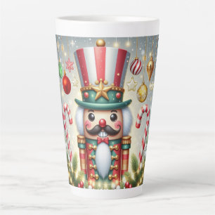 Klassischer, bunter, skurriler Weihnachtsknacker Milchtasse