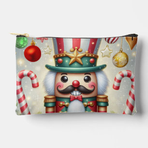 Klassischer, bunter, skurriler Weihnachtsknacker Zubehörtasche