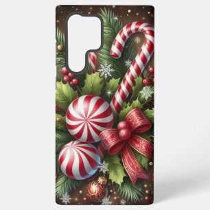 Klassischer Candy Cane/Pfefferminz Weihnachtsgrün Samsung Galaxy Hülle
