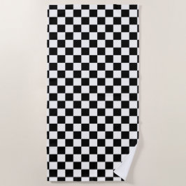 Klassischer Checkered laufender Sport-Karo Strandtuch