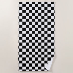 Klassischer Checkered laufender Sport-Karo Strandtuch