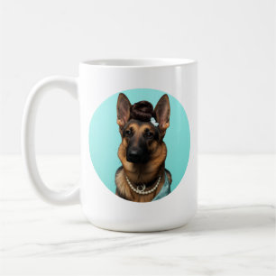 Klassischer Chic Frühstücksposter Deutsche-Schäfer Kaffeetasse