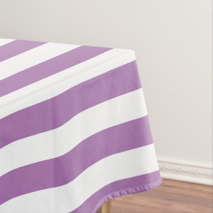 Klassischer Chic Lavendel Lila und weiß Streifen Tischdecke