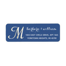Klassischer Chic mit dem Namen des Monogrammschrif