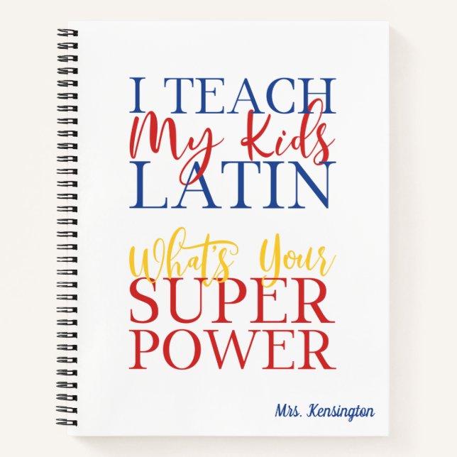 Klassischer Christlicher Mama-Lehrer Notizbuch (Vorderseite)