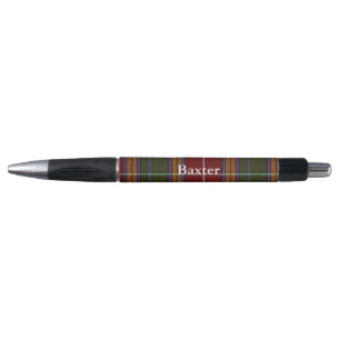 Klassischer Clan Baxter Tartan Karierter Pen Kugelschreiber