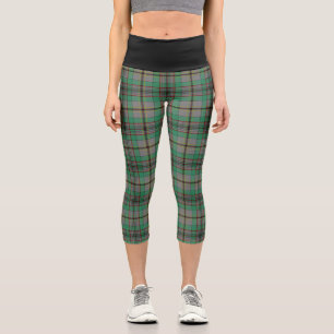 Klassischer Clan Craig Tartan Karo Capri Leggings
