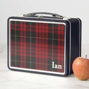 Klassischer Clan MacQueen Tartan Kariert Custom Metall Brotdose