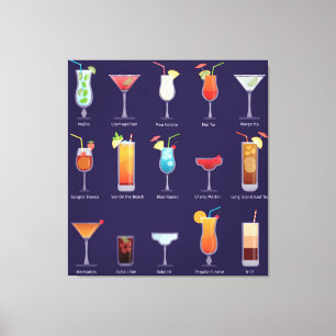 Klassischer Cocktail Leinwanddruck