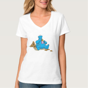Klassischer Cookie-Monster isst Kekse T-Shirt