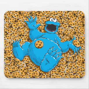 Klassischer Cookie-Monster und Kekse Mousepad