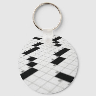 Klassischer Crossword-Raster-Schlüsselanhänger Schlüsselanhänger