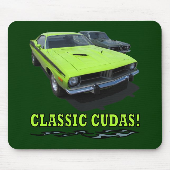 Klassischer Cudas Entwurf Mousepad (Vorne)