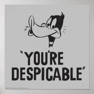 Klassischer DAFFY DUCK™ "Du bist verabscheuungswür Poster
