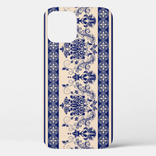 Klassischer Damast: Ornamentales nahtloses Tapeten Case-Mate iPhone Hülle