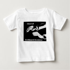Klassischer Dashboard-Dashboard-Trommler Baby T-shirt