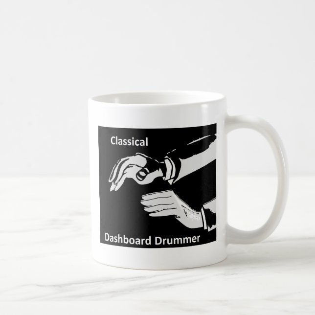Klassischer Dashboard-Dashboard-Trommler Kaffeetasse (Rechts)