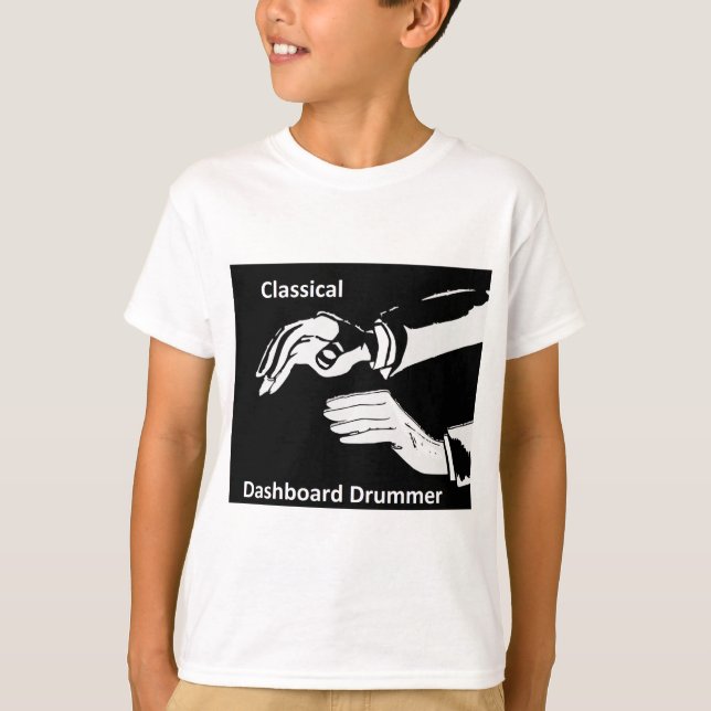 Klassischer Dashboard-Dashboard-Trommler T-Shirt (Vorderseite)