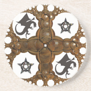 Klassischer Drachenstar Sandstone Untersetzer