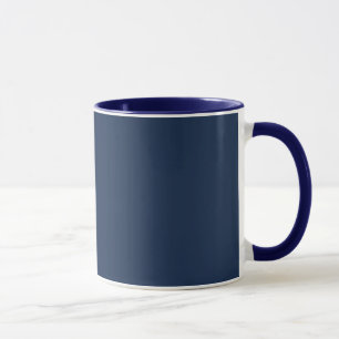 Klassischer dunkelblauer Kombi-Becher für den tägl Tasse