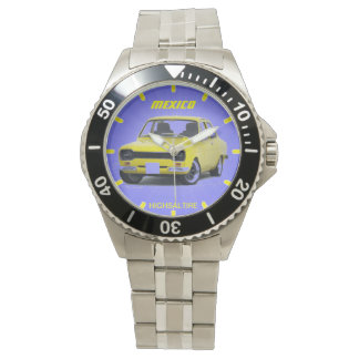 Klassischer Edelstahl mit Uhr aus Edelstahl