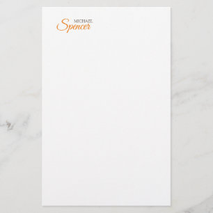 Klassischer Einfacher Sauberer Professioneller Nam Briefpapier