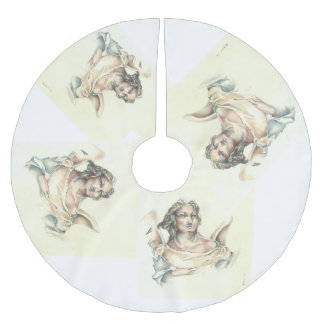 Klassischer Engelsbaumrock Polyester Weihnachtsbaumdecke