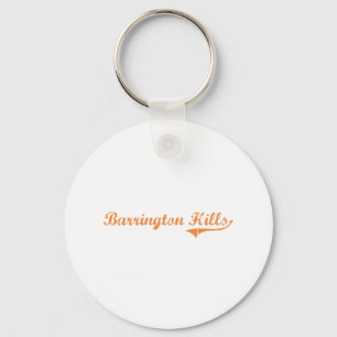 Klassischer Entwurf Barrington-Hügel-Illinois Schlüsselanhänger