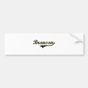 Klassischer Entwurf Branson Missouri Autoaufkleber
