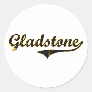 Klassischer Entwurf Gladstones Missouri Runder Aufkleber