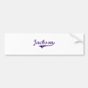 Klassischer Entwurf Jacksons Louisiana Autoaufkleber