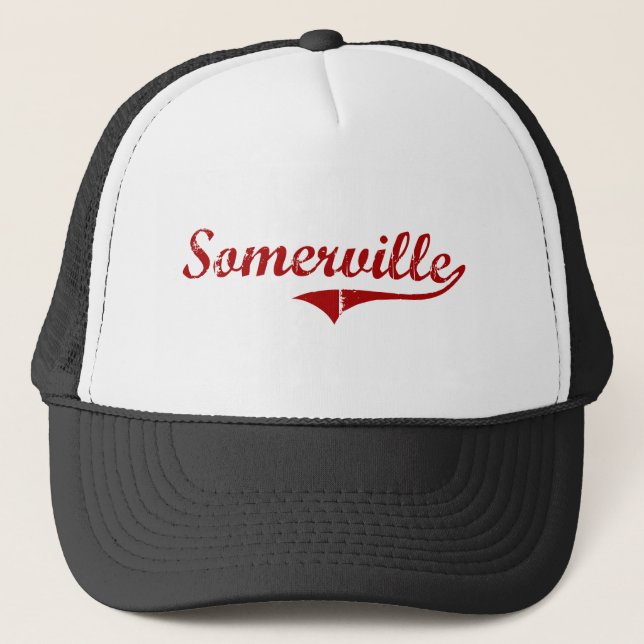 Klassischer Entwurf Somervilles Massachusetts Truckerkappe (Vorderseite)