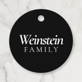 Klassischer Familienname Purim Geschenkanhänger