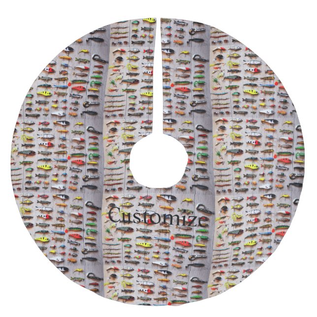 Klassischer Fischfang Thunder_Cove Polyester Weihnachtsbaumdecke (Vorderseite)