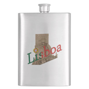 Klassischer Flasche Lissabon Portugal Flachmann